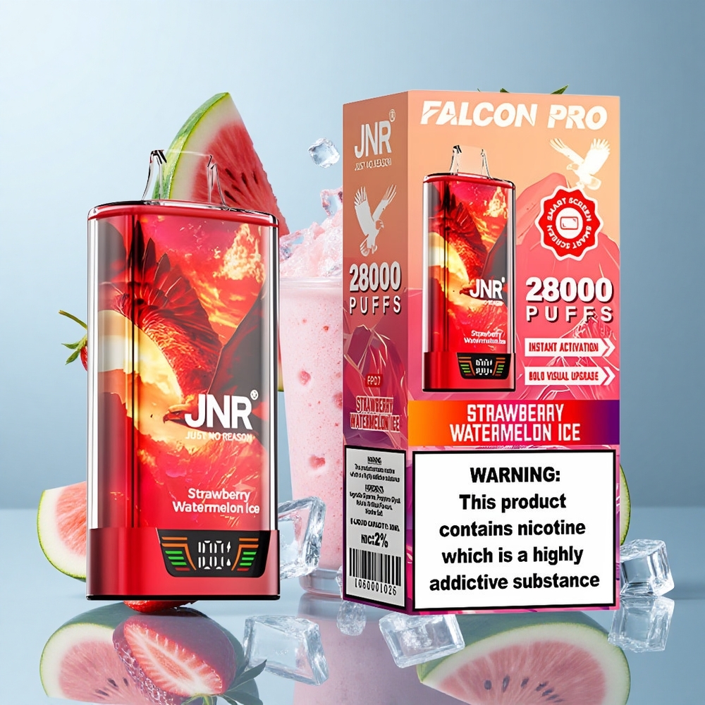 JNR Falcon Pro 28000 Disposable Vape Strawberry Watermelon Ice with 950mAh Battery
