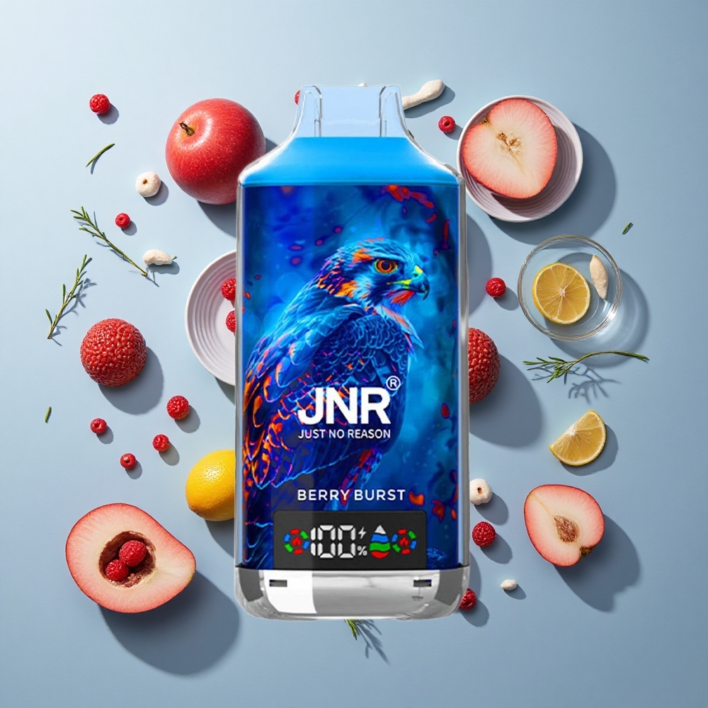 JNR Falcon X 18000 Puffs Berry Burst Disposable Vape with 24ml E-liquid & Type-C Quick Charge