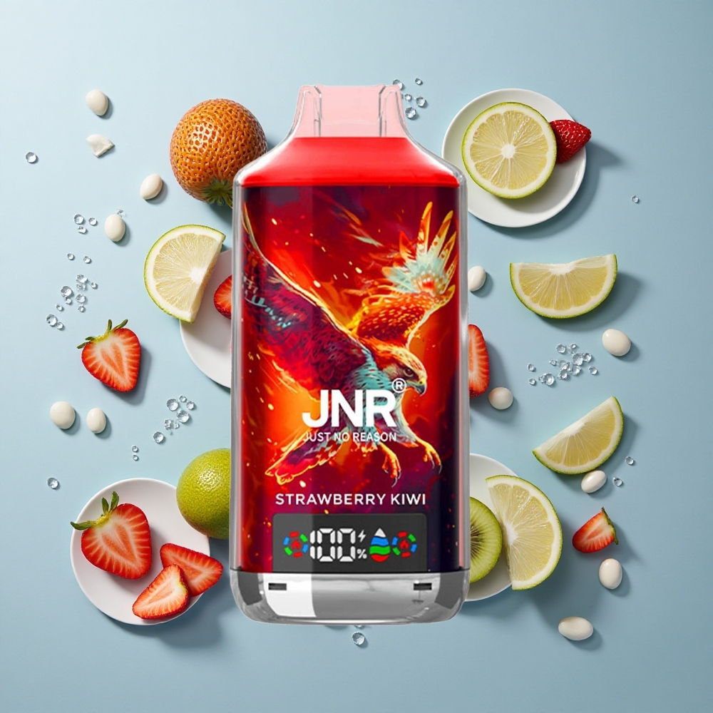 JNR Falcon X 18000 Puffs Disposable Vape Strawberry Kiwi with Dual Mesh Coil