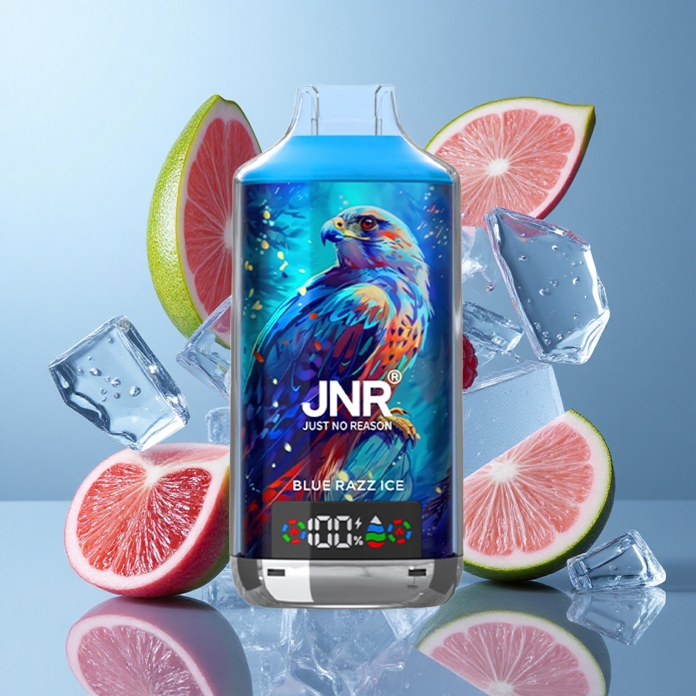 JNR Falcon X 18000 Puffs Dual Mesh Blue Razz Ice Disposable Vape