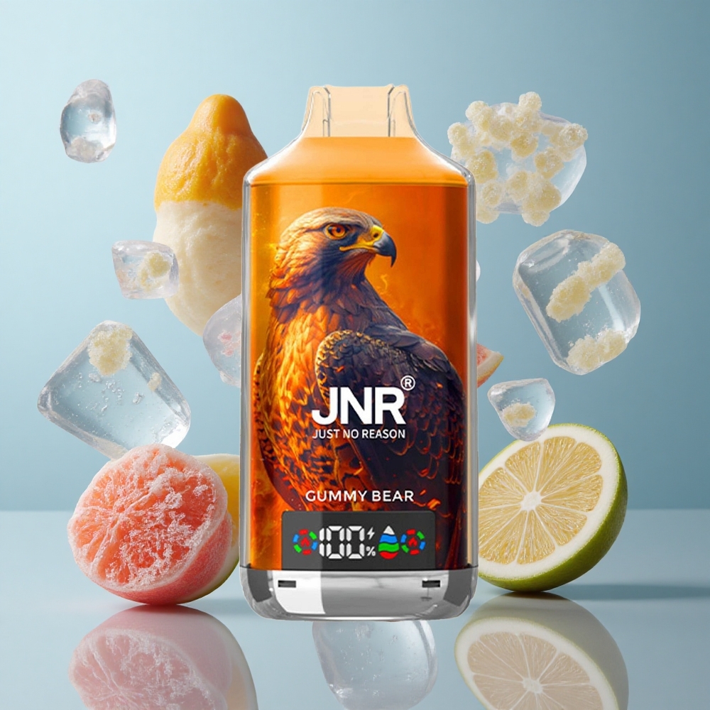 JNR Falcon X 18000 Puffs Gummy Bear Dual Mesh Coil Disposable Vape