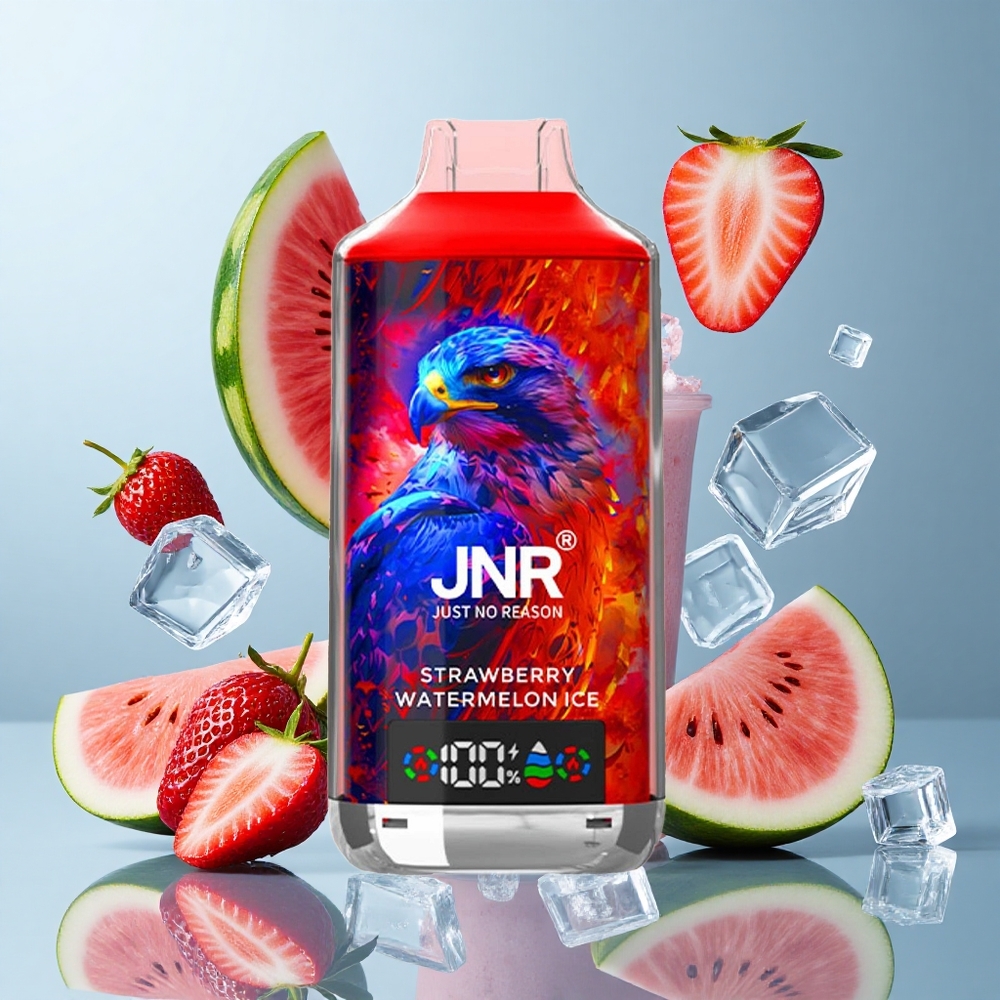 JNR Falcon X 18000 Puffs Strawberry Watermelon Ice with Dual Mesh Coil & Type-C Charging