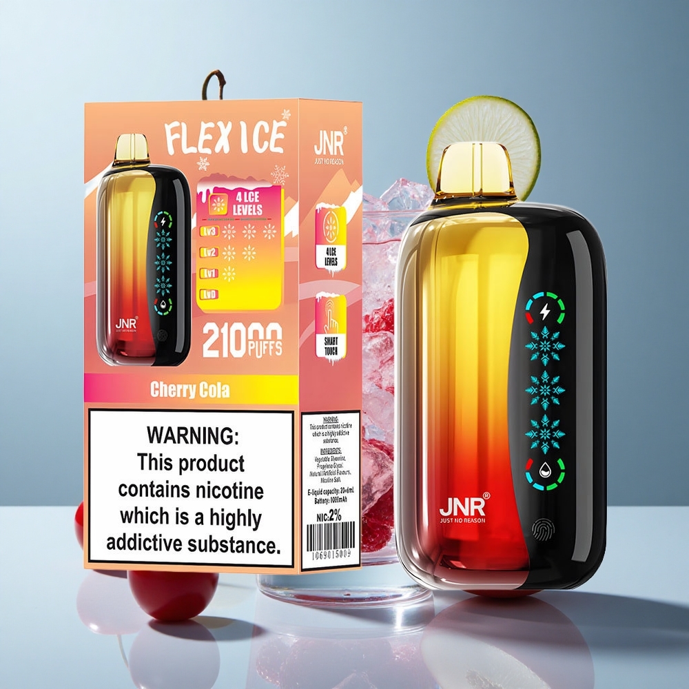 JNR Flex Ice 21000 Puffs Cherry Cola Touch Screen Disposable Vape