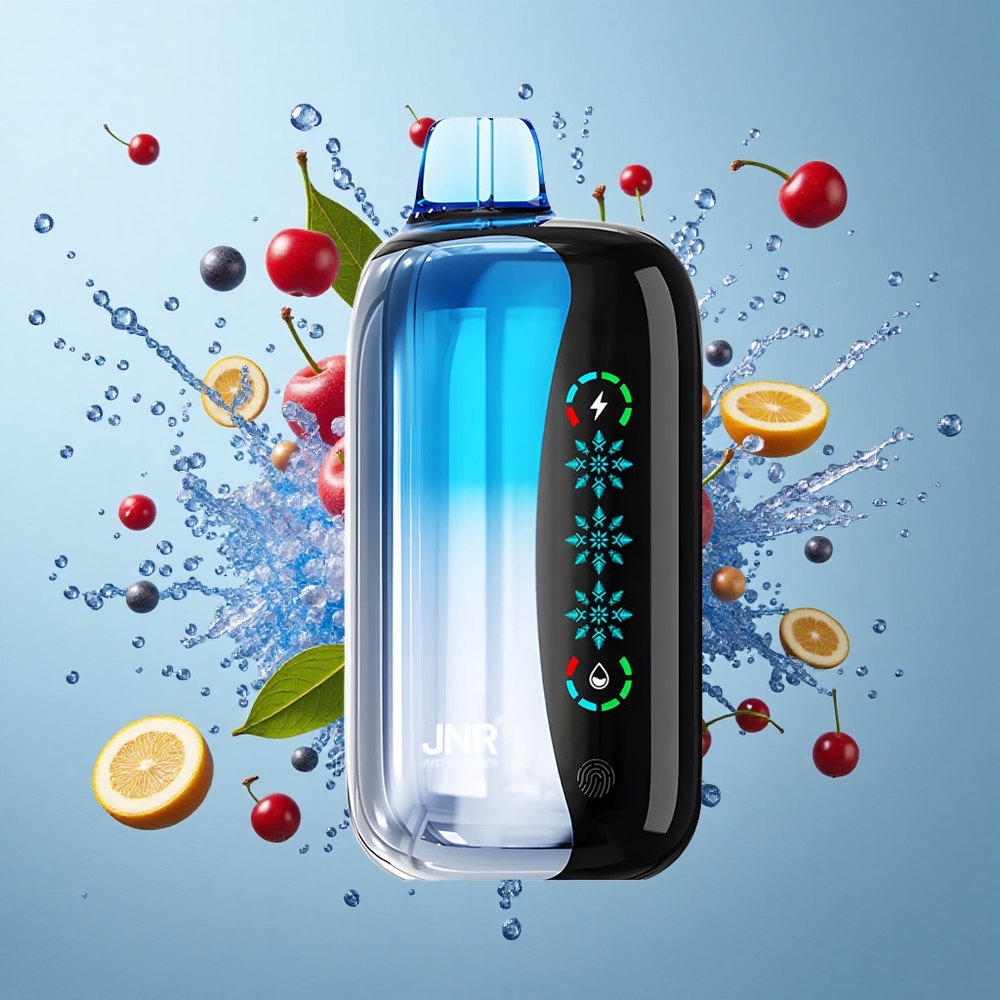 JNR Flex Ice 21000 Puffs Disposable Vape Blue Cherry Explosion with Ice Adjustable & Touch Screen