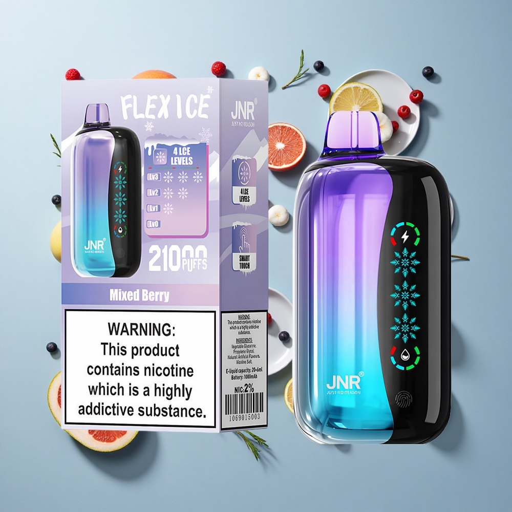 JNR Flex Ice 21000 Puffs Mixed Berry Touch Screen