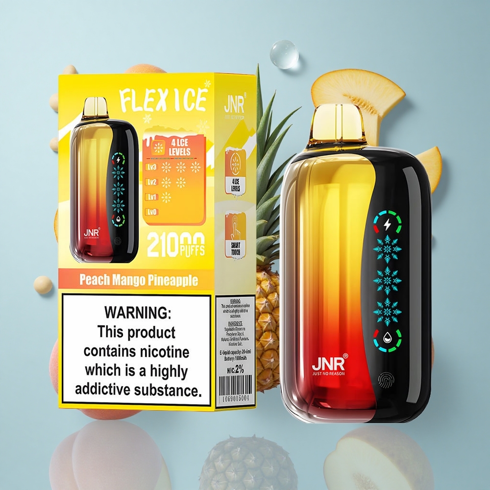 JNR Flex Ice 21000 Puffs Peach Mango Pineapple with Touch Screen