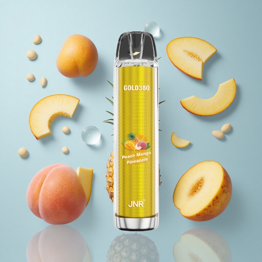 JNR Gold380 6000 Puffs 13ml Peach Mango Pineapple Disposable Vape