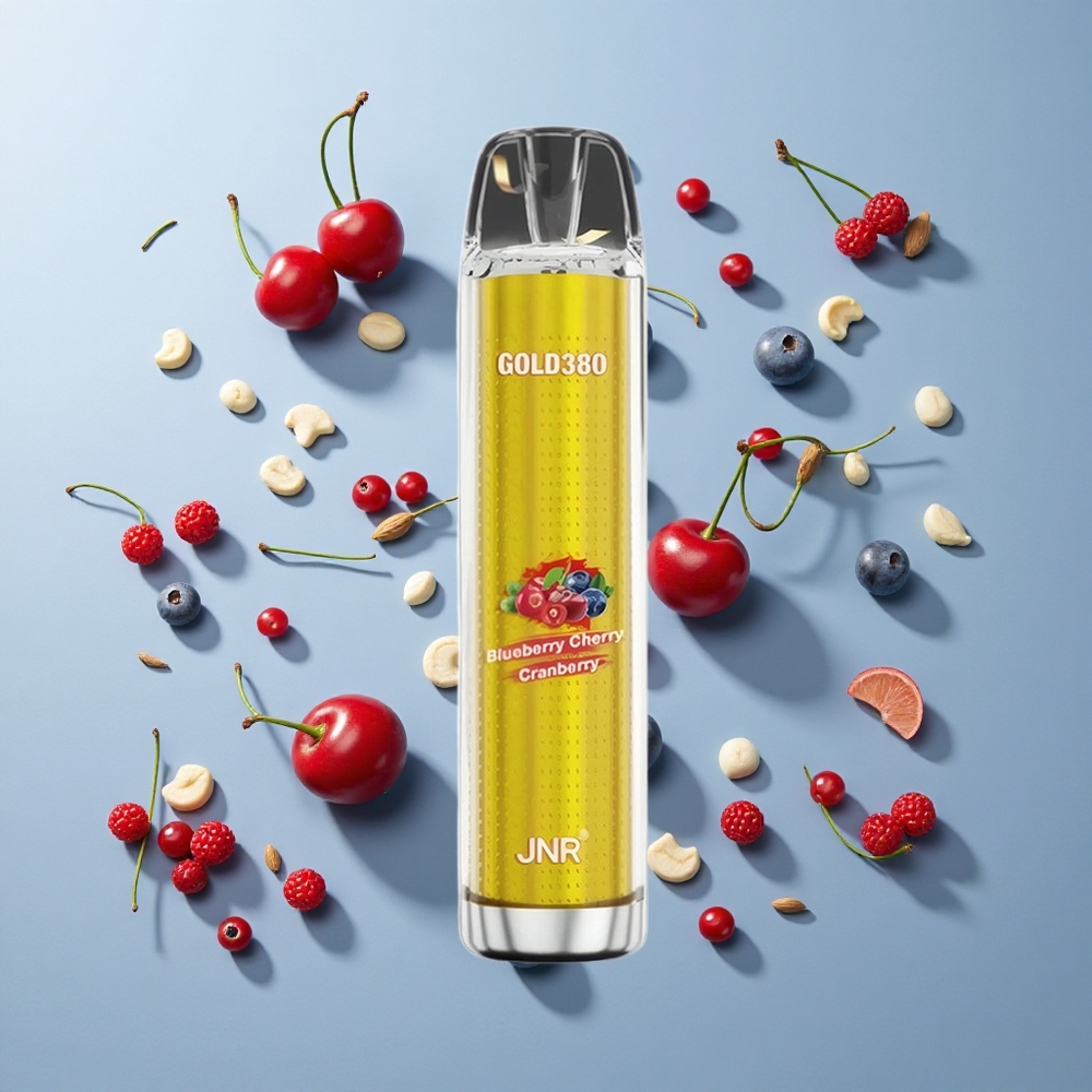 JNR Gold380 6000 Puffs Blueberry Cherry Cranberry 1500mAh