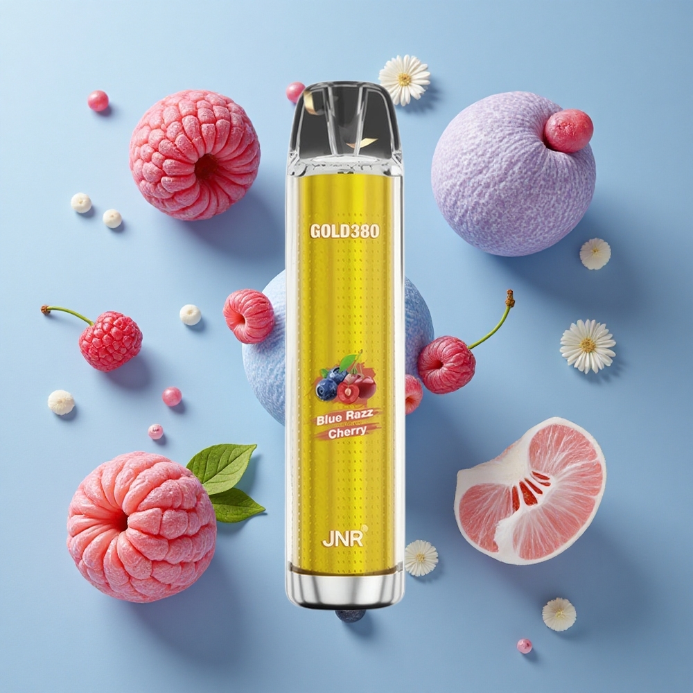 JNR Gold380 6000 Puffs Disposable Vape Blue Razz Cherry 1500mAh