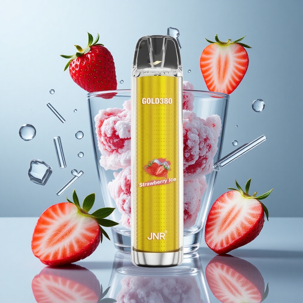 JNR Gold380 6000 Puffs Strawberry Ice 1500mAh Disposable Vape