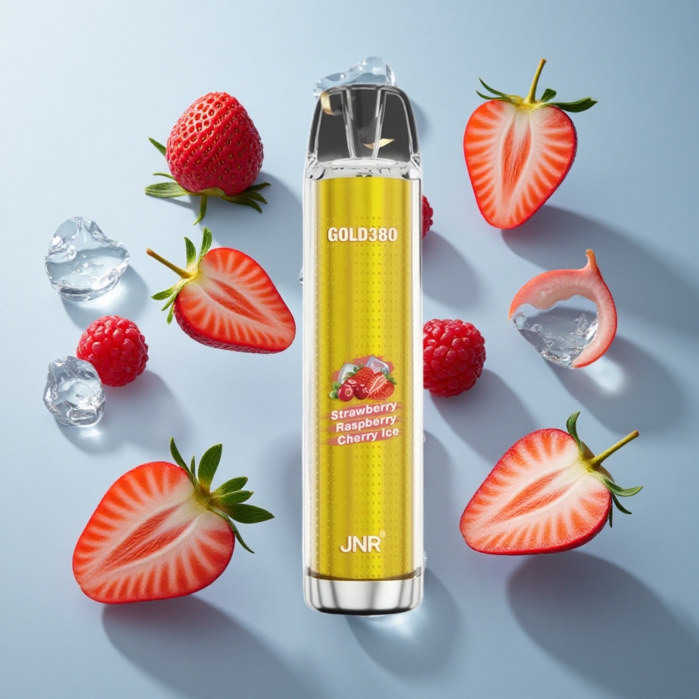 JNR Gold380 6000 Puffs Strawberry Raspberry 13ml Disposable Vape