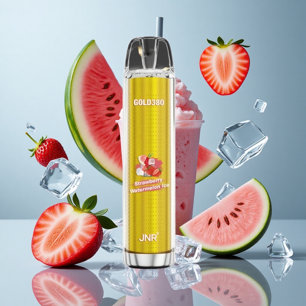 JNR Gold380 6000 Puffs Strawberry Watermelon Ice 1500mAh Disposable Vape