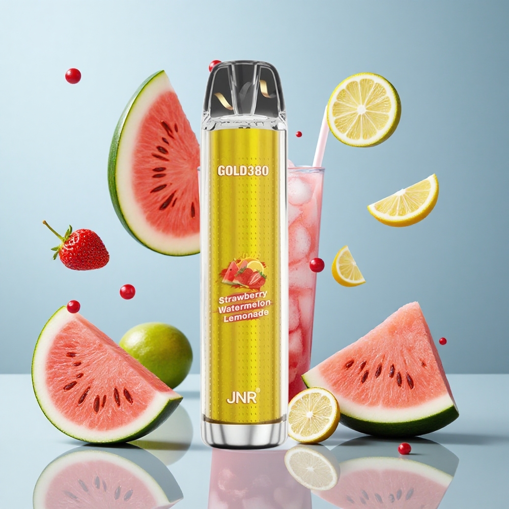 JNR Gold380 6000 Puffs Strawberry Watermelon Lemonade Disposable Vape with 13ml E-Liquid