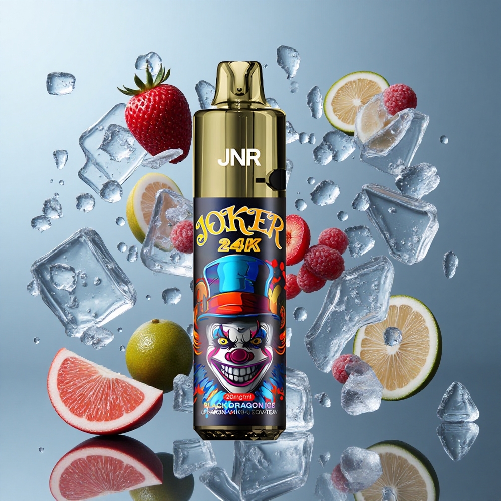 JNR Joker 24K Puffs Disposable Vape Black Dragon Ice with 800mAh Battery