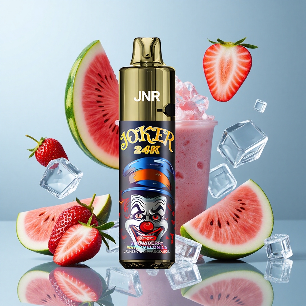 JNR Joker 24K Puffs Refillable Disposable Vape Strawberry Watermelon Ice with Type-C Charging