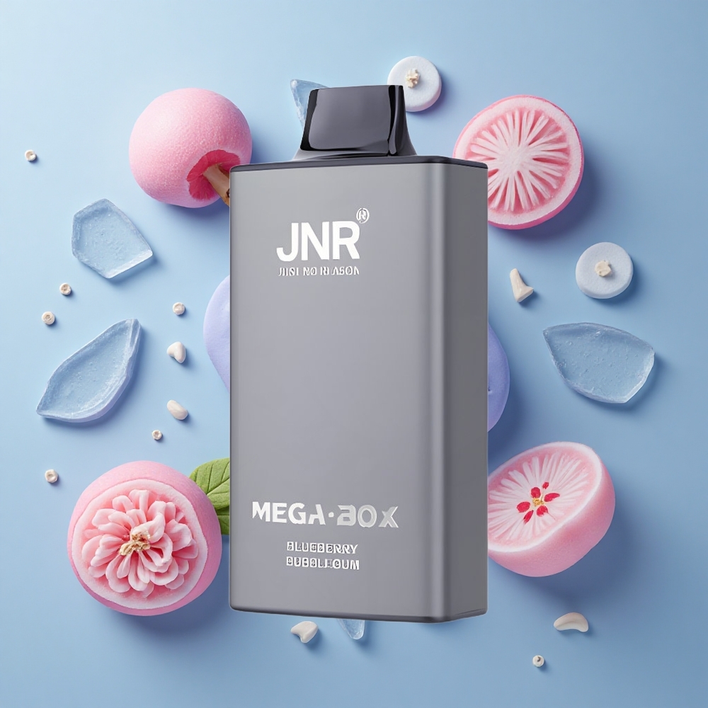 JNR Mega Box 25000 Puffs Disposable Vape Blueberry Bubblegum with Dual Mesh Coil