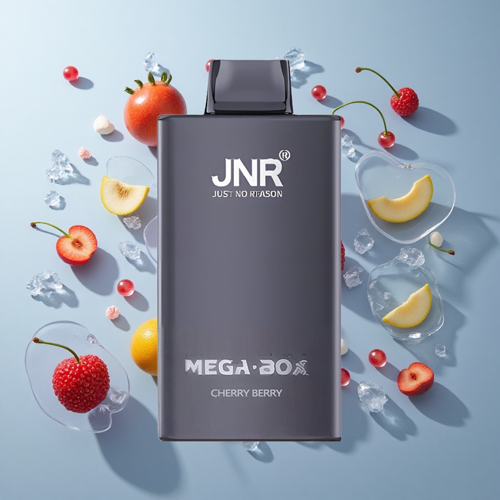 JNR Mega Box 25000 Puffs Disposable Vape Cherry Berry with 30ml E-liquid & Type-C Quick Charge