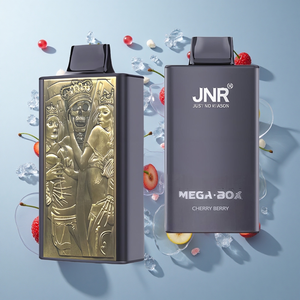 JNR Mega Box 25000 Puffs Disposable Vape Cherry Berry with 30ml E-liquid & Type-C Quick Charge