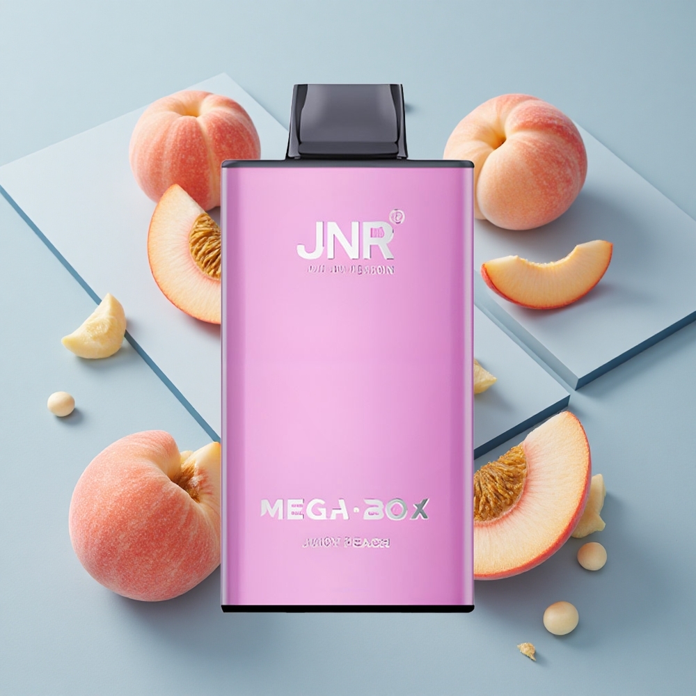 JNR Mega Box 25000 Puffs Juicy Peach Disposable Vape with 30ml E-liquid & Type-C Charge