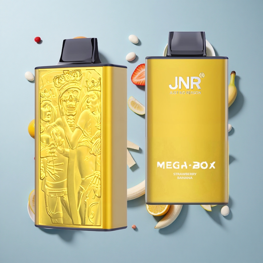 JNR Mega Box 25000 Puffs Strawberry Banana with 30ml E-liquid & Type-C Charge