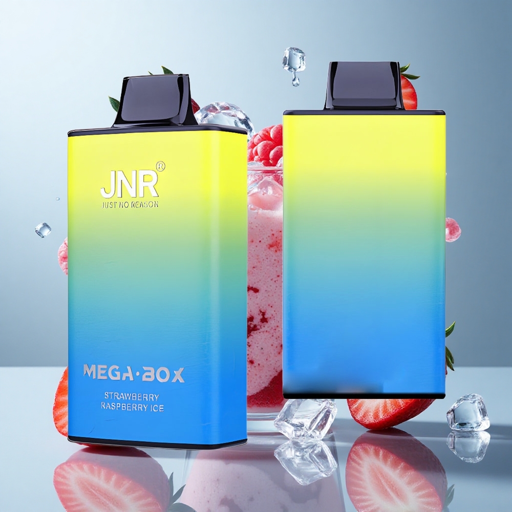 JNR Mega Box 25000 Puffs Strawberry Raspberry Ice Dual Mesh Disposable Vape