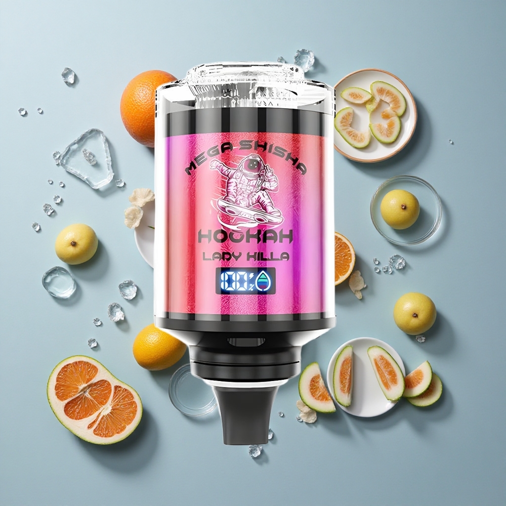 JNR Mega Shisha Hookah 100K Desktop Compatibility Lady Killa 2200mAh Type-C Fast Charging