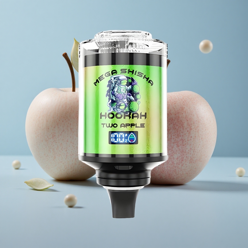 JNR Mega Shisha Hookah 100K Desktop Compatibility Two Apple with 100000 Puffs & Interactive Smart Screen