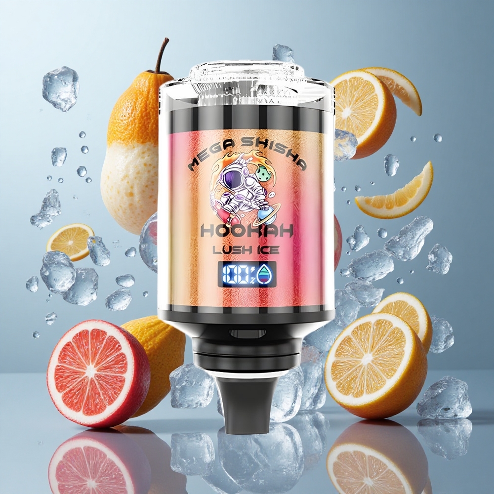 JNR Mega Shisha Hookah 100K Lush Ice with Interactive Smart Screen