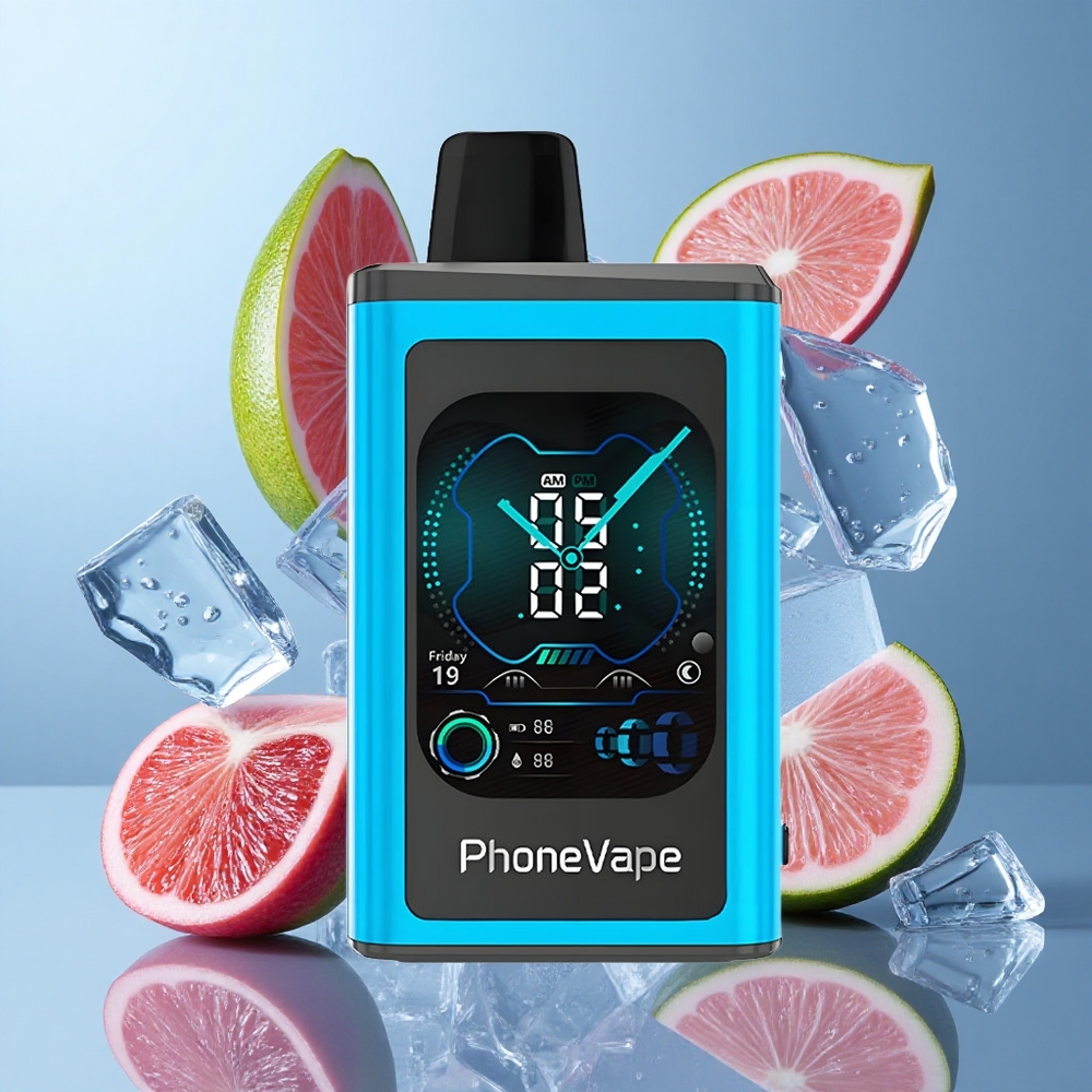 JNR PhoneVape 30000 puffs Disposable Vape Blue Razz Ice with Turbo Mode