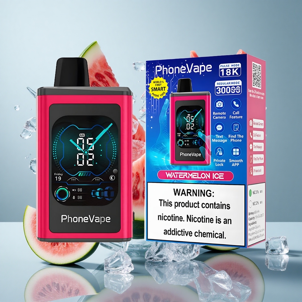 JNR PhoneVape 30000 puffs Watermelon Ice with Turbo Mode