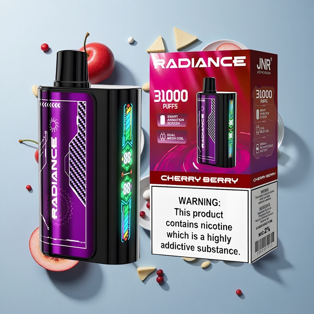 JNR Radiance 31000 Puffs Dual Mesh Cherry Berry Disposable Vape