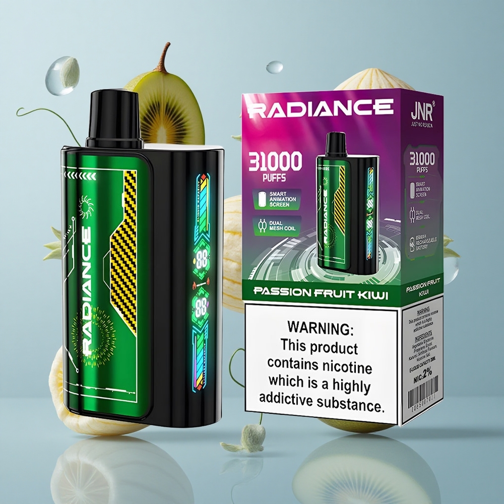 JNR Radiance 31000 Puffs Dual Mesh Passion Fruit Kiwi
