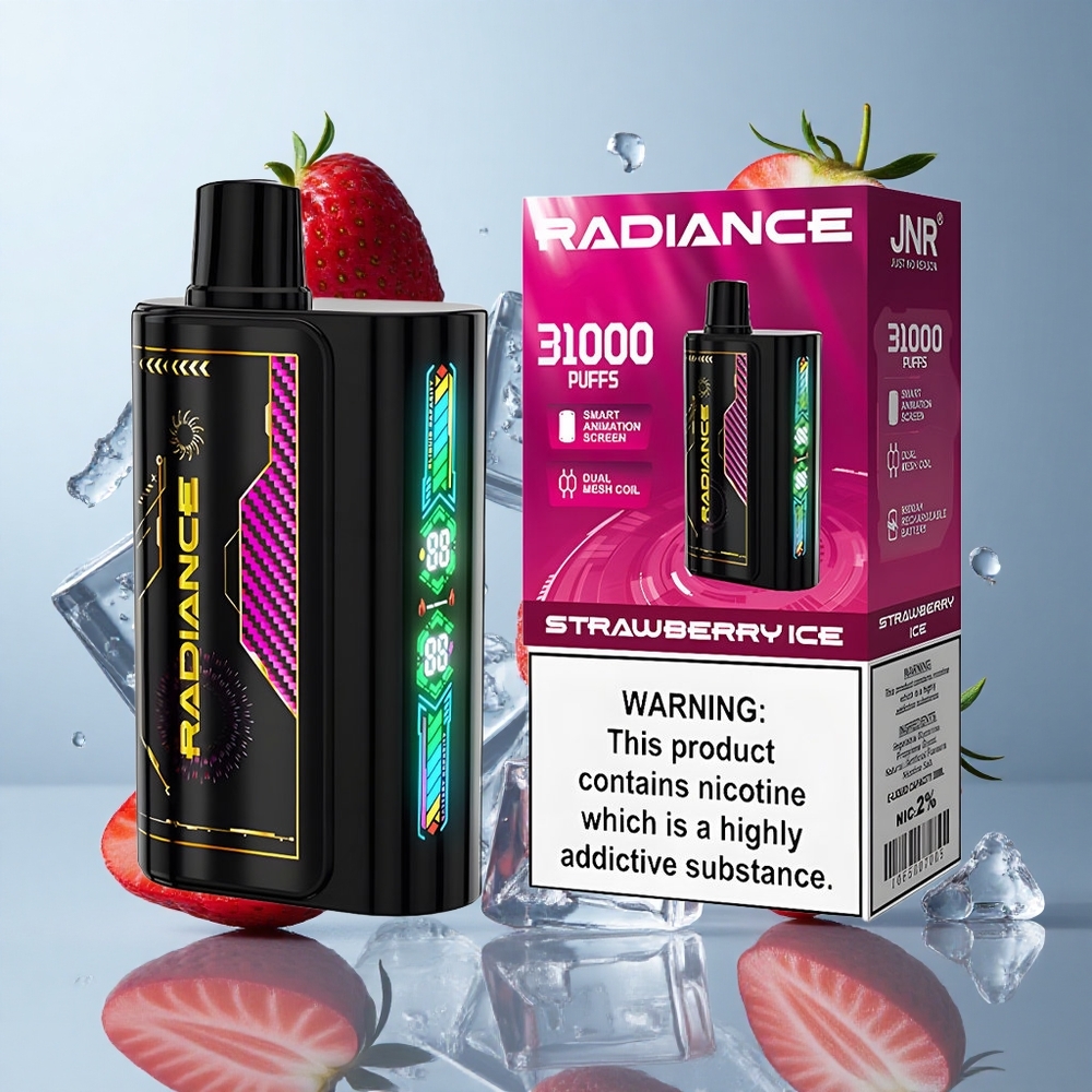 JNR Radiance 31000 Puffs Dual Mesh Strawberry Ice Disposable Vape