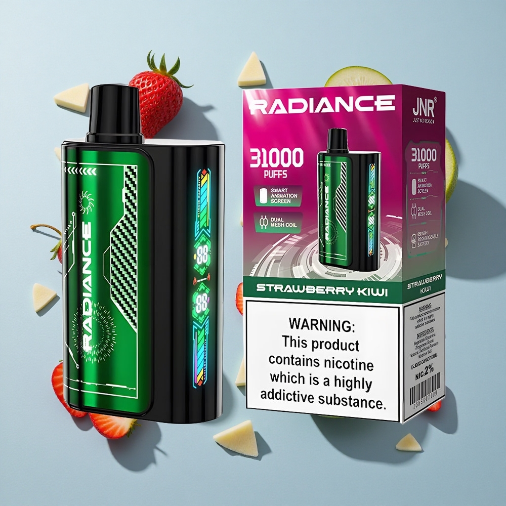 JNR Radiance 31000 Puffs Dual Mesh Strawberry Kiwi Disposable Vape