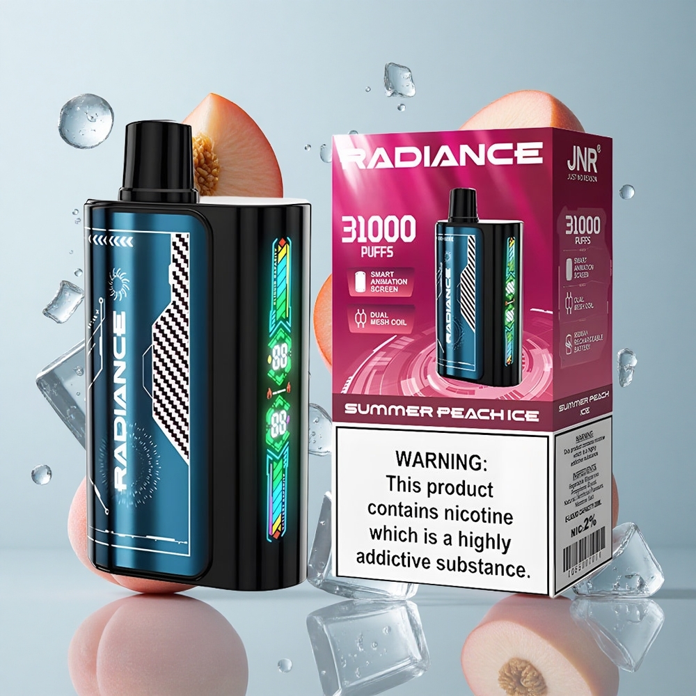 JNR Radiance 31000 Puffs Dual Mesh Summer Peach Ice Disposable Vape