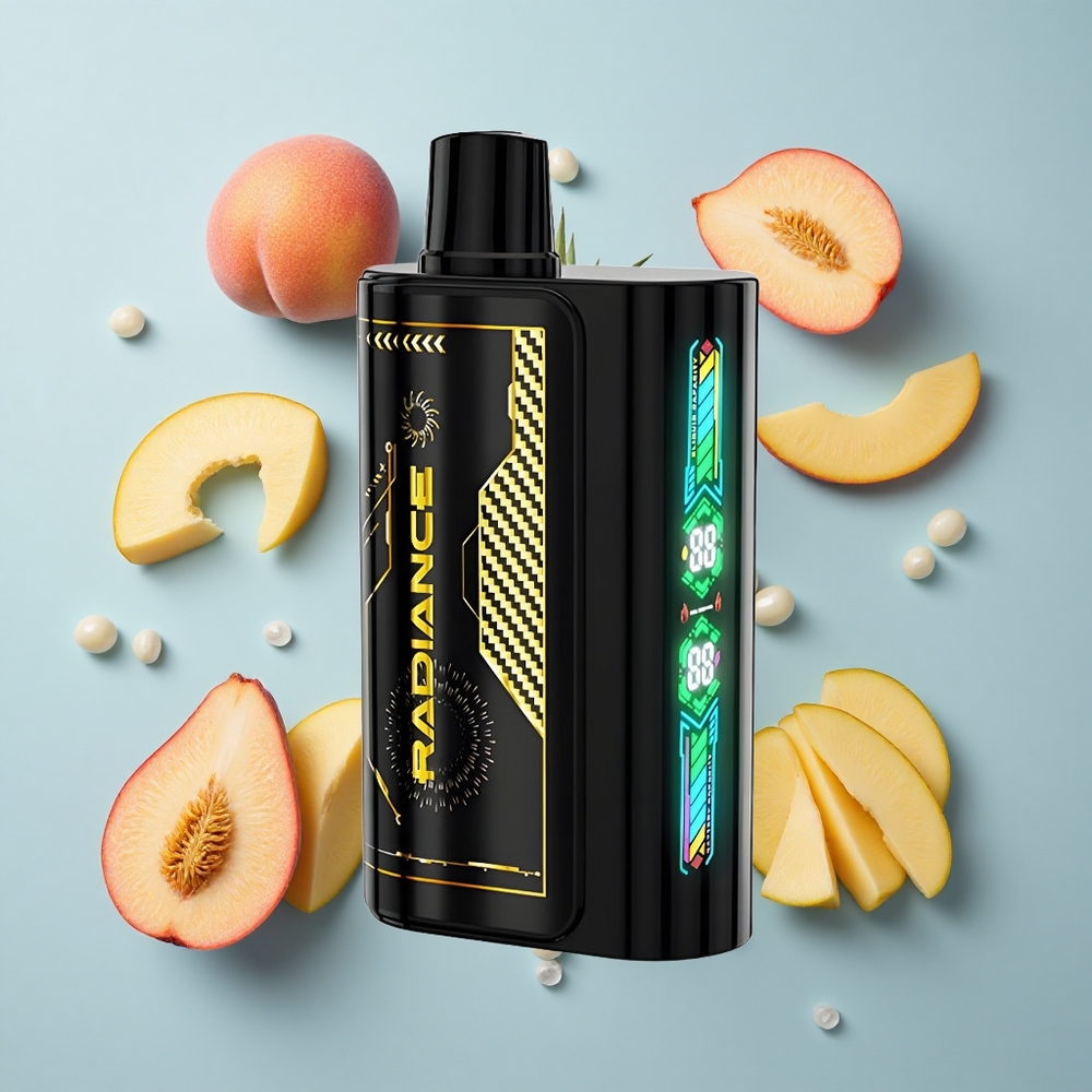 JNR Radiance 31000 Puffs Peach Mango Pineapple with Dual Mesh Coil
