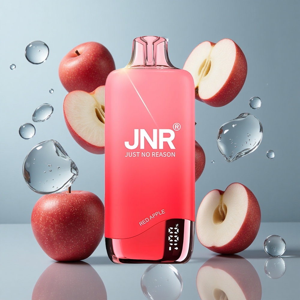 JNR Rainbow 10500 Puffs Disposable Vape Red Apple with 18ml Tank & USB-C Charging