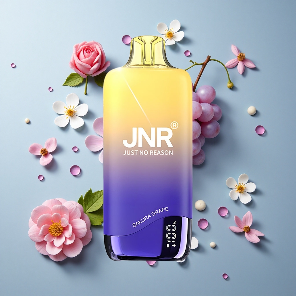 JNR Rainbow 10500 Puffs Disposable Vape Sakura Grape with 18ml Tank