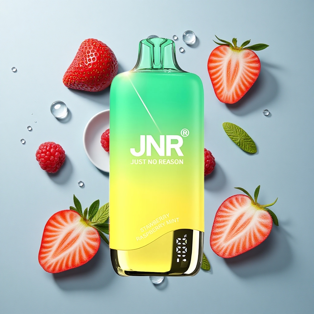 JNR Rainbow 10500 Puffs Disposable Vape Strawberry Raspberry Mint with 18ml Tank