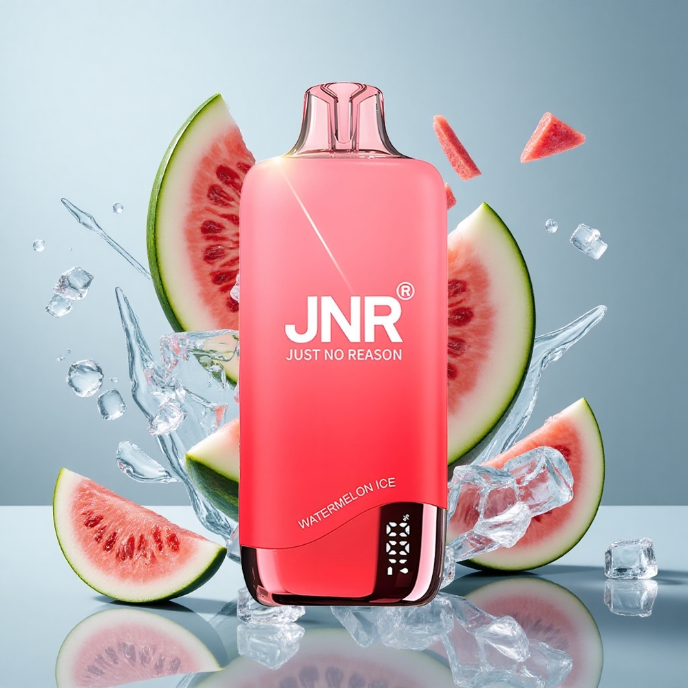JNR Rainbow 10500 Puffs Disposable Vape Watermelon Ice with 18ml Tank & USB-C Charging