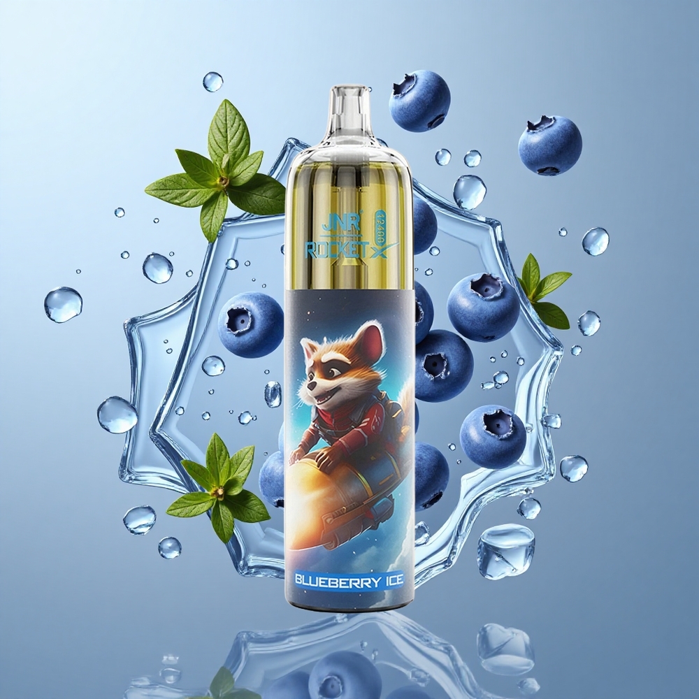 JNR Rocket-X 12400 Puffs Adjustable Airflow Blueberry Ice Disposable Vape
