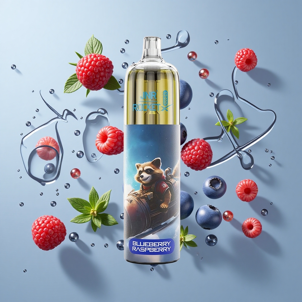 JNR Rocket-X 12400 Puffs Adjustable Airflow Blueberry Raspberry Type-C Quick Charge