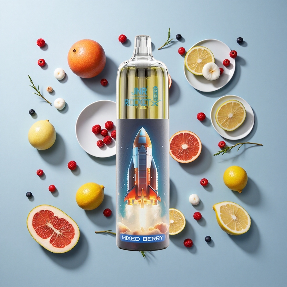 JNR Rocket-X 12400 Puffs Adjustable Airflow Mixed Berry RGB Lights