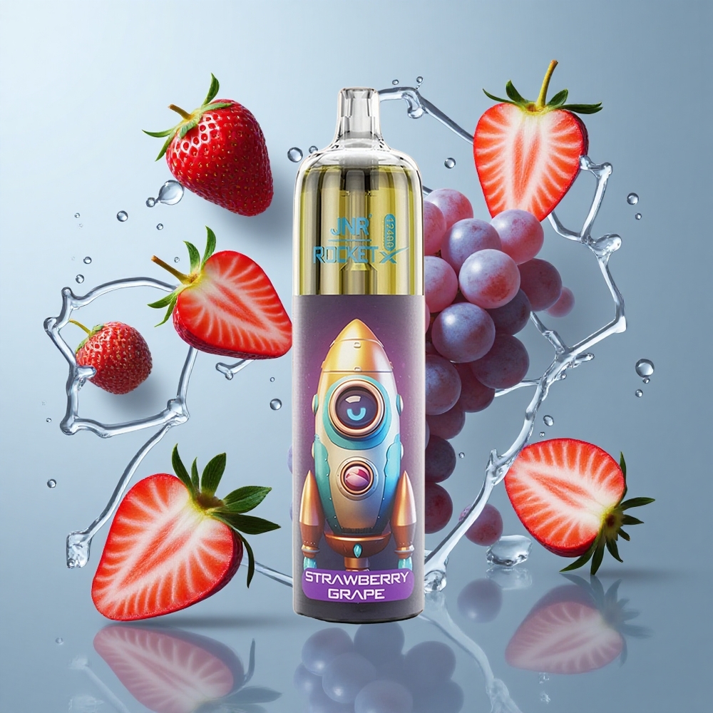 JNR Rocket-X 12400 Puffs Adjustable Airflow Strawberry Grape Disposable Vape