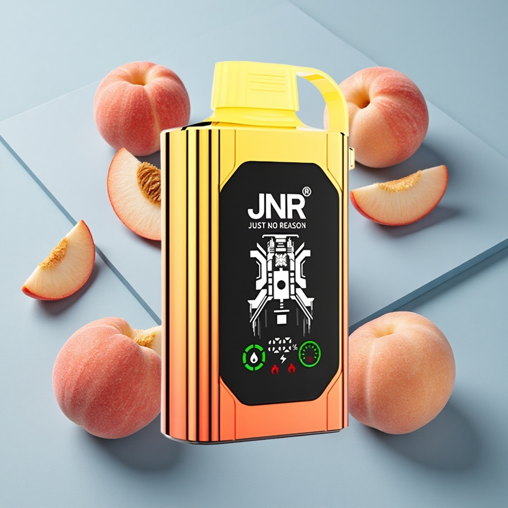 JNR Shisha Hookah Box 20500 Puffs Juicy Peaches HD Display Type-C Quick Charge