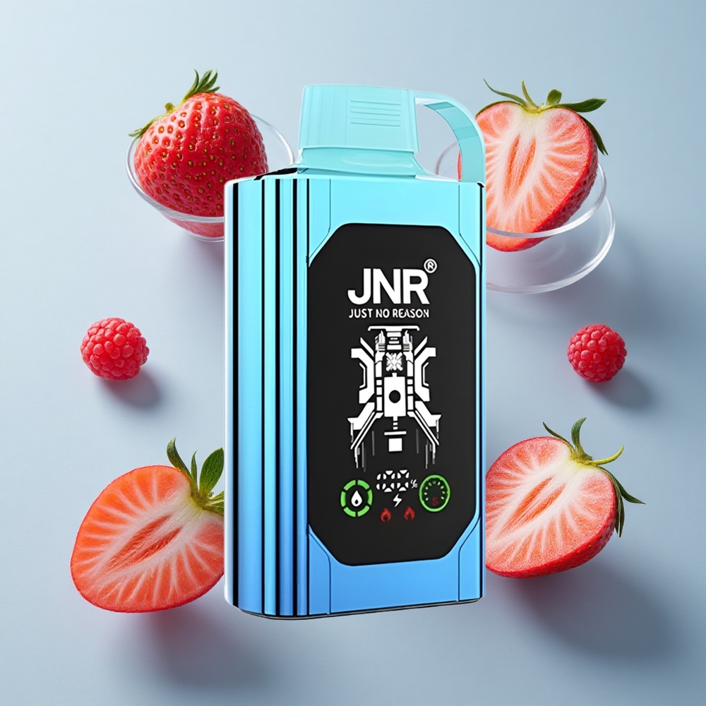 JNR Shisha Hookah Box 20500 Puffs Strawberry Raspberry Candy with HD Display & Type-C Quick Charge