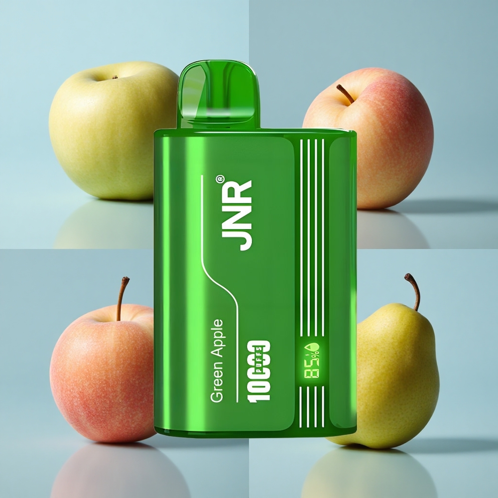 JNR Tank 10000 Puffs Adjustable Airflow Disposable Vape Green Apple Peach Pear