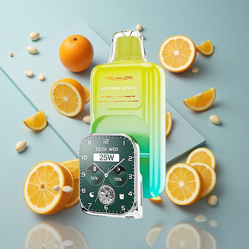 JNR Vape Watch 30000 Puffs Orange Mango with 19mL E-liquid & Type-C Quick Charge