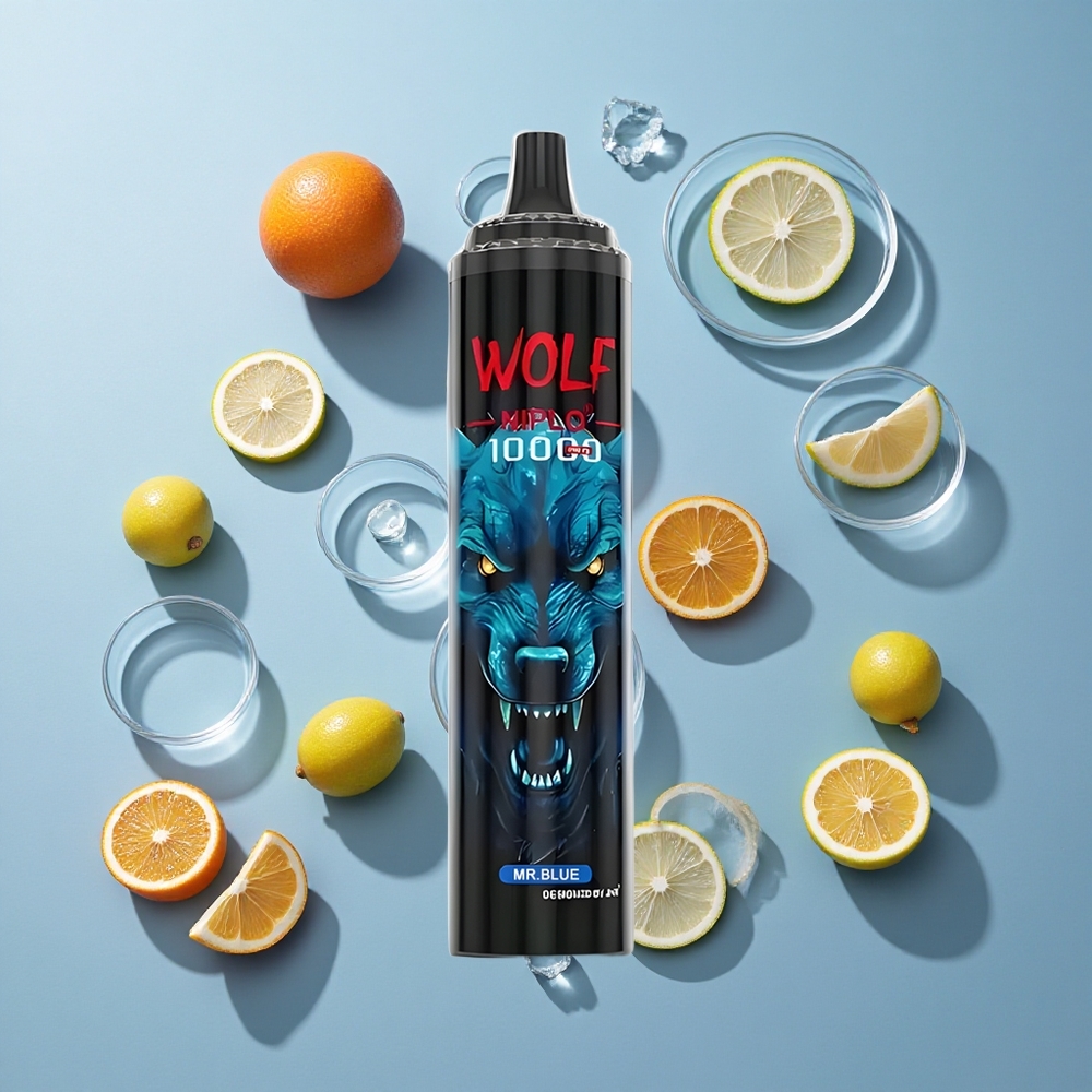 JNR Wolf Niplo 10000 Puffs Disposable Vape Mr Blue with Type-C Fast Charging