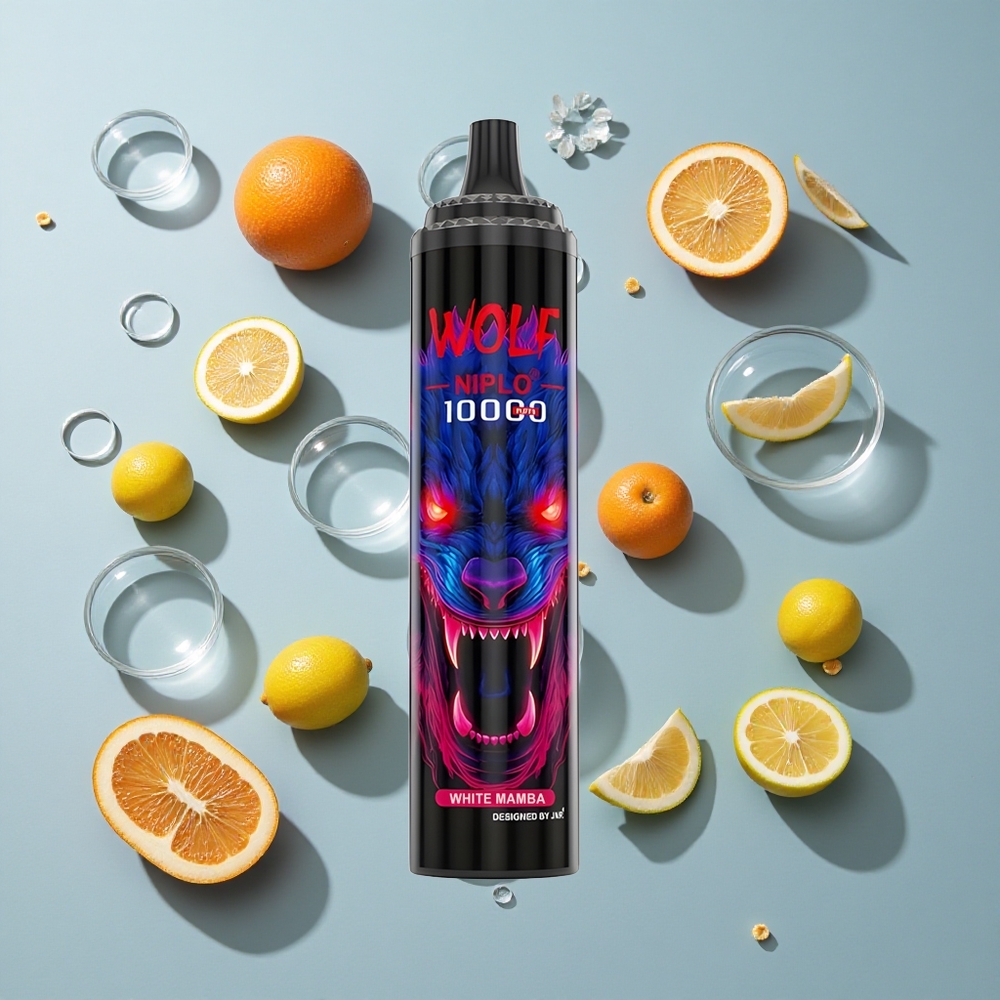 JNR Wolf Niplo 10000 Puffs White Mamba with 20ml E-liquid & Type-C Fast Charging